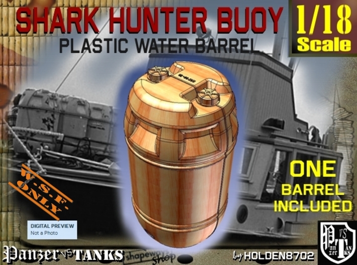 1-18 Shark Hunter Barrel 3d printed