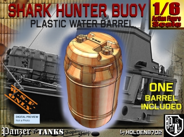 1-6 Shark Hunter Barrel 3d printed