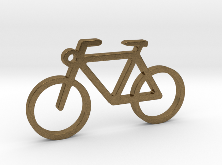 Bike (Bicycle) Pendant / Keyring 3d printed