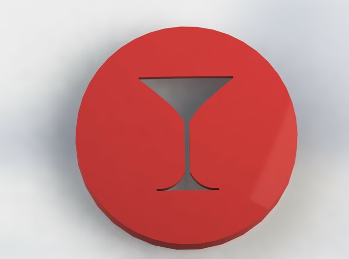 Martini Glass Ear Bud Cover for GLASS 3d printed 
