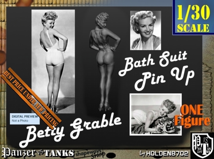 1-30 Betty Grable Bathsuit 3d printed