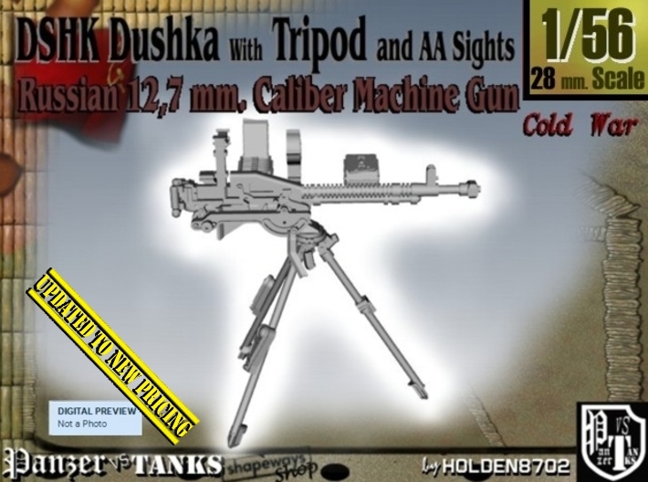 1/56 DSHK Dushka W-Tripod AA Sights V001 3d printed