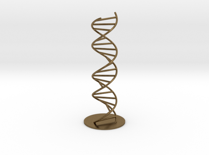 DNA Molecule Model Pedestal, Several Size Options 3d printed