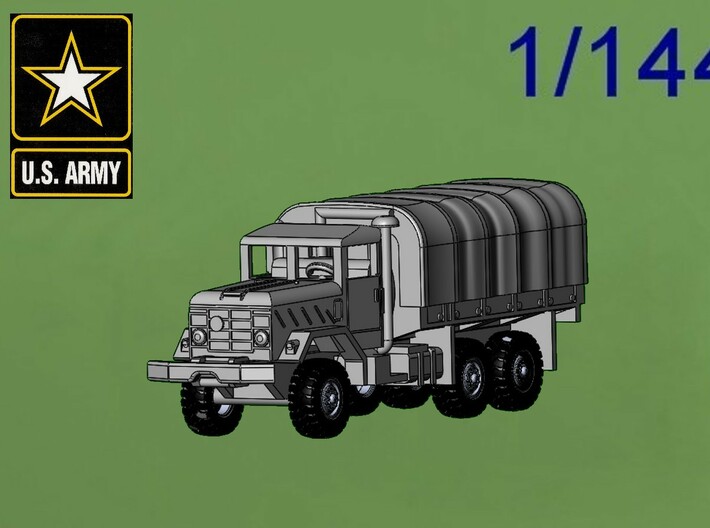 M923 5t with tarp 3d printed 1/144 M923 5 ton Cargo Truck with tarp