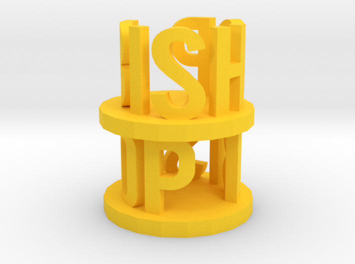 Alpha Bishop 3d printed this is a render not a picture
