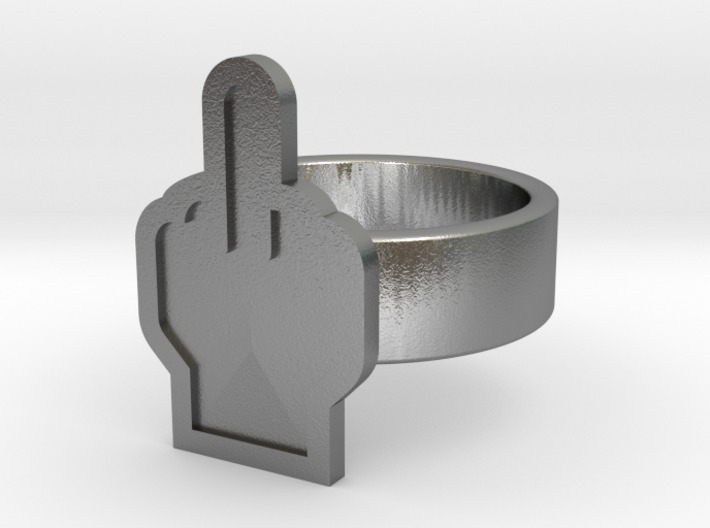 Middle Finger Ring 3d printed