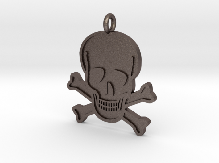 Skull &amp; Crossbones Pendant 3d printed