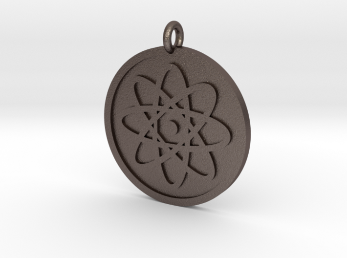 Atom Pendant 3d printed