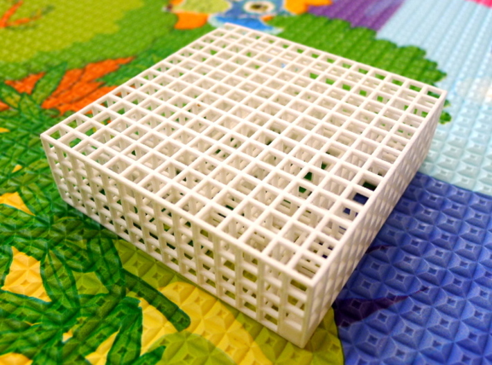 Maze 03, 2x7x7, 'Slab' 3d printed 