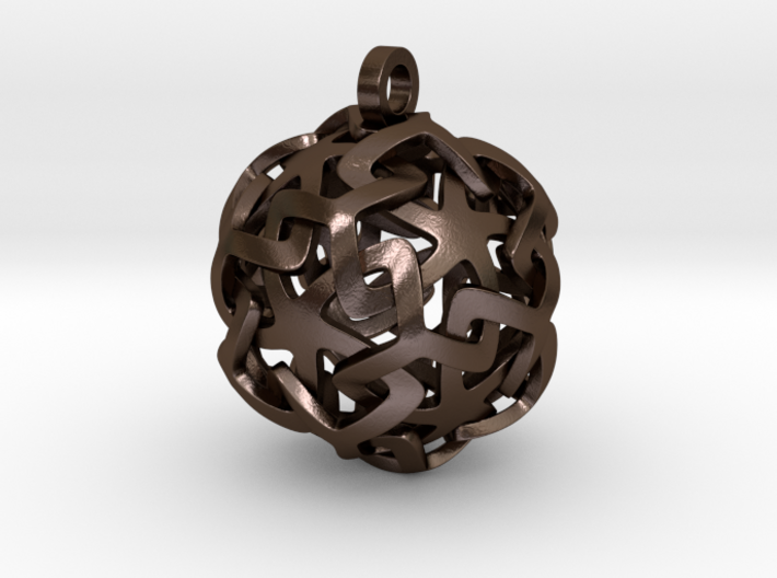 12-Stars sphere pendant 3d printed