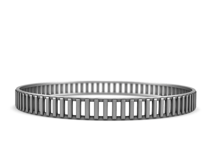 Gates - Sterling Silver Bangle Bracelet 3d printed 
