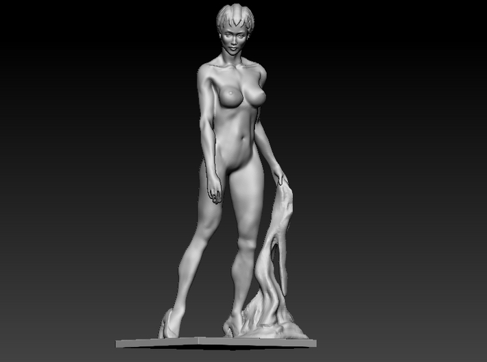 Nude woman pose 3d printed