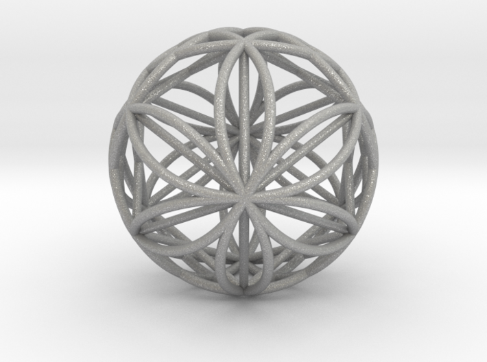 Double Hexasphere w/nested Hexahedron 2.2&quot; (nb) 3d printed