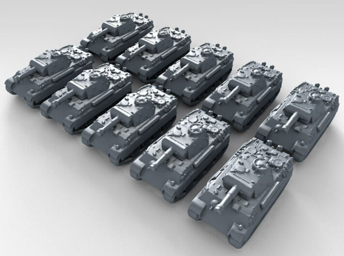 1/700 German Panther Medium Tank x10 3d printed 3d render showing product detail