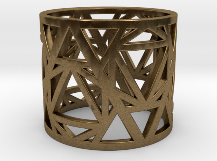 Zero Point Geometry Ring 3d printed