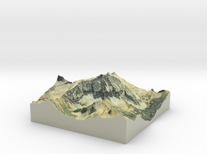 Capitol Peak Map: 6" 3d printed 