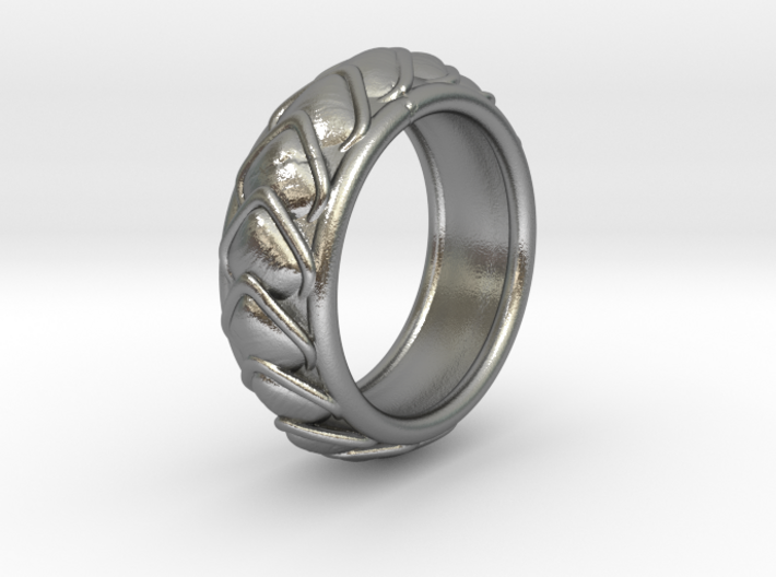 Dragon Scales Ring size 10 3d printed