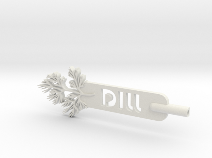 Dill Plant Stake 3d printed