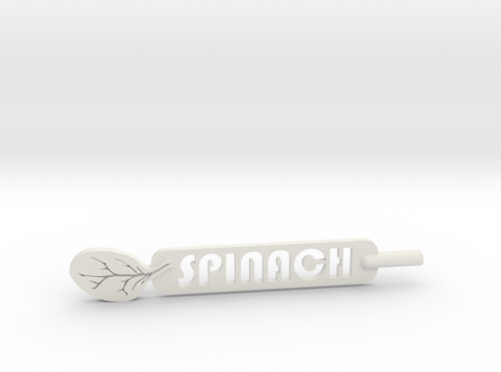 Spinach Plant Stake 3d printed