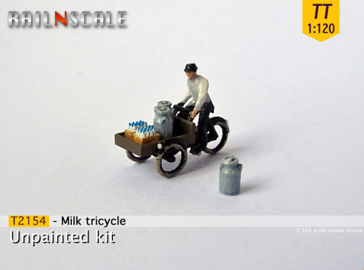 Milk tricycle (TT 1:120) 3d printed