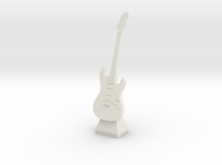 Electric Guitar Small Statue 3d printed