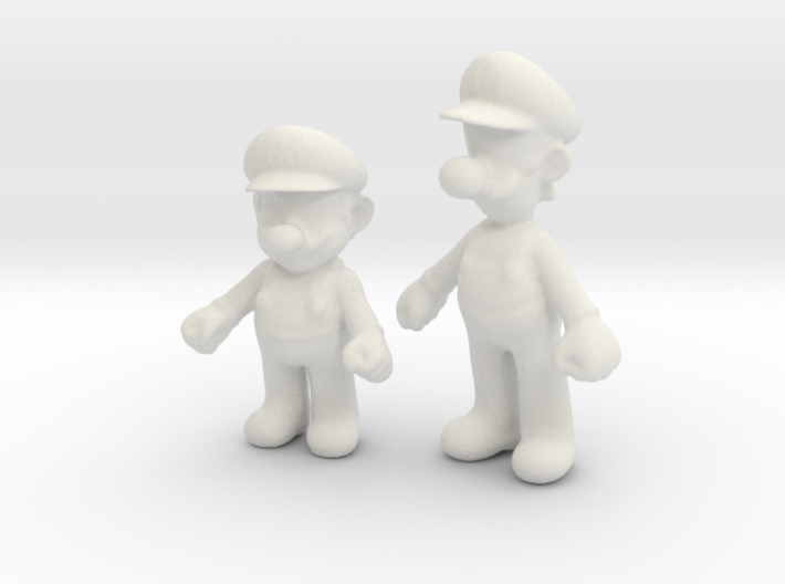 1/24 Mario Brothers 3d printed