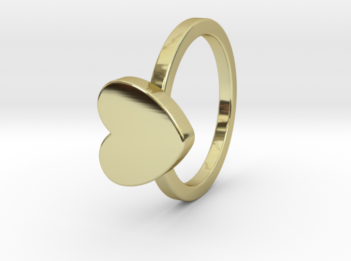 Heart Ring Size 4 3d printed