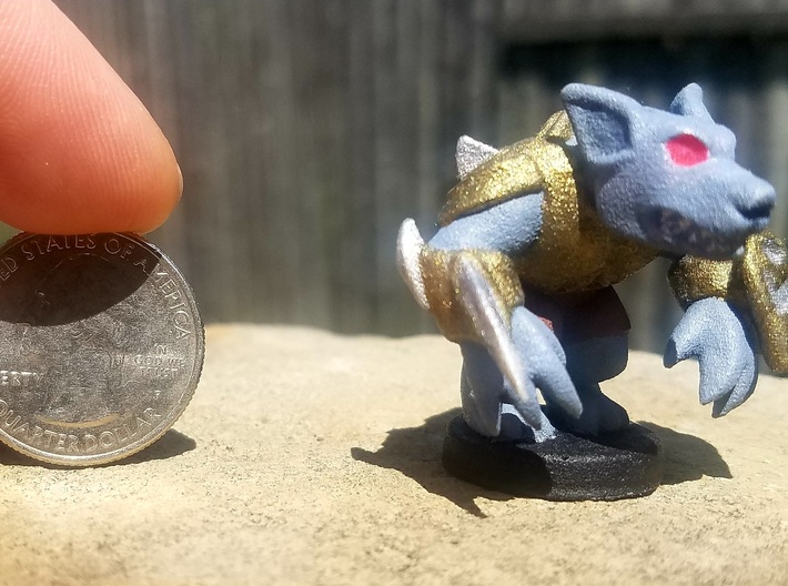 Werewolf Warlord (Chthonic Souls Edition) 3d printed 