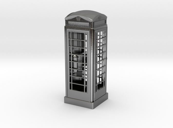 K6 Telephone Box (10cm) 3d printed