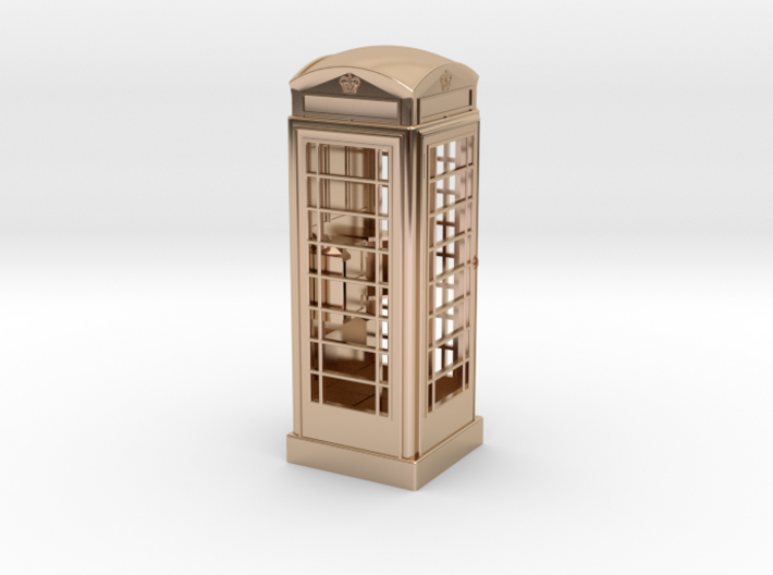 K6 Telephone Box (10cm) 3d printed