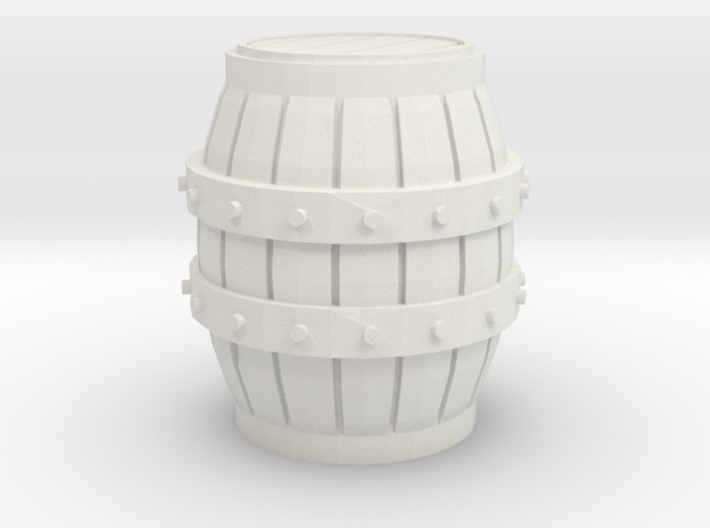 S Scale 3 Ft Barrel 3d printed This is a render not a picture