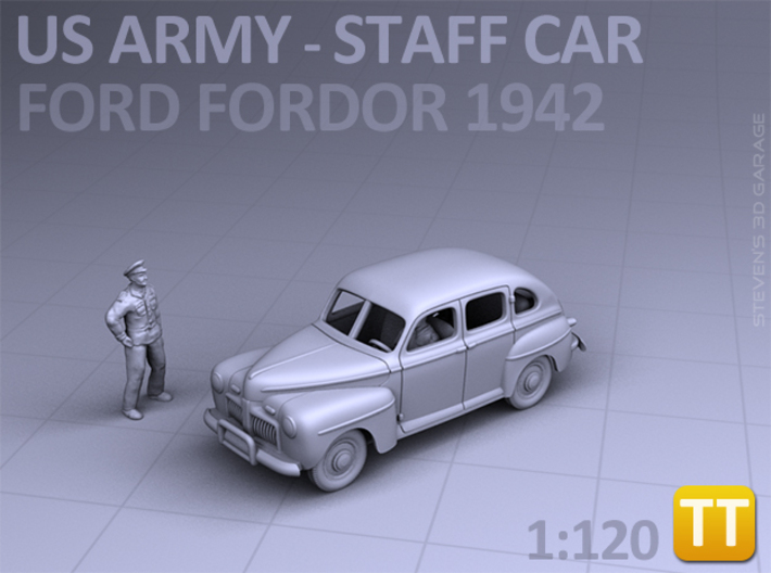 American Staff Car 1942 - (1:120) TT 3d printed