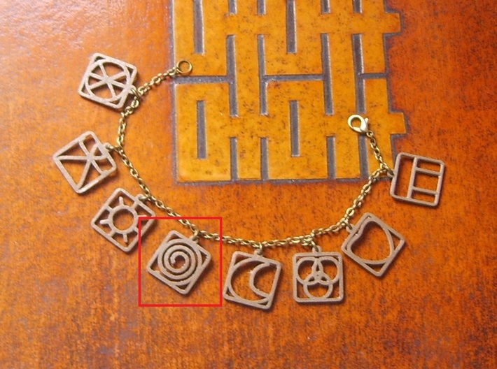 Wiccan - Life Pattern Charm 3d printed Wiccan - Life Pattern Charm