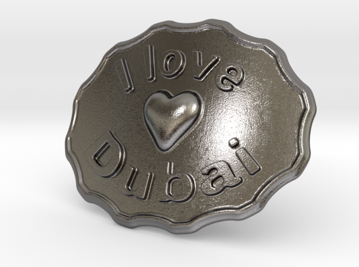 I Love Dubai Belt Buckle 3d printed