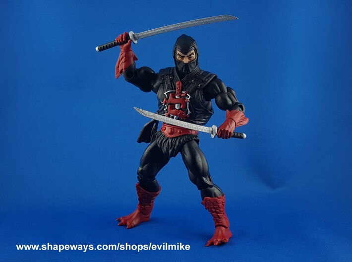 Ninja Weapons Pack 2 3d printed 