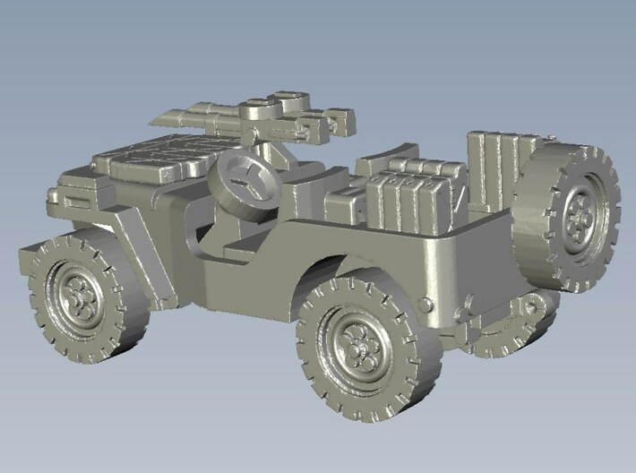 1/100 scale WWII Jeep Willys 4x4 SAS vehicles x 3 3d printed 