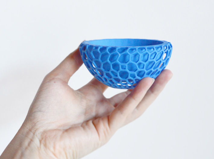 Bowl Honeycomb  3d printed SLS print - Size of +-10cm diameter