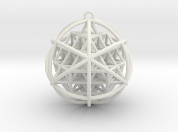 Planetary Merkaba Sphere w/ nested 64 Tetrahedron 3d printed