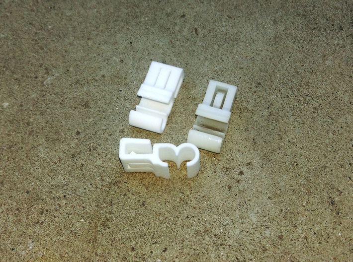 Lancia Delta Beta water pipe Clip 3d printed 