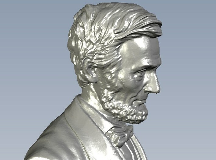 1/9 scale Abraham Lincoln president of USA bust 3d printed 