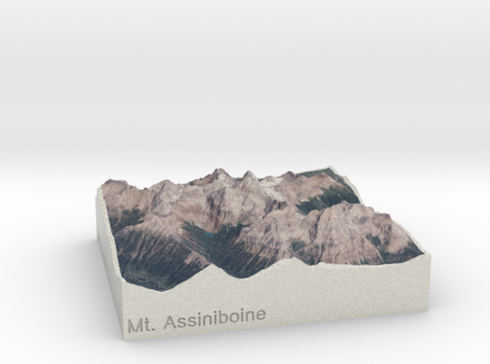 Mt. Assiniboine, Alberta/BC, 1:150000 Explorer 3d printed 