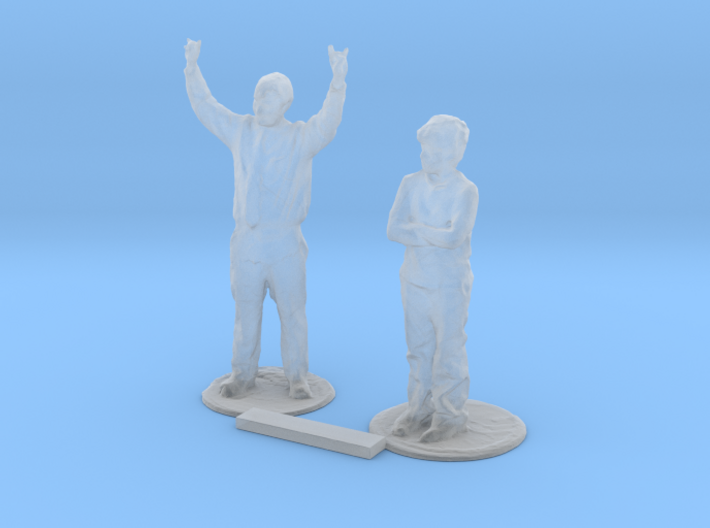 O Scale Standing People 5 3d printed This is a render not a picture