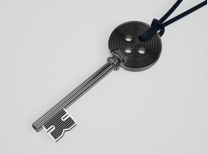 Coraline button Key - featured 3d printed 