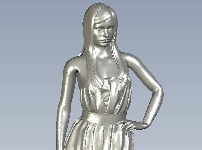 1/15 scale dressed beach girl posing figure A 3d printed 