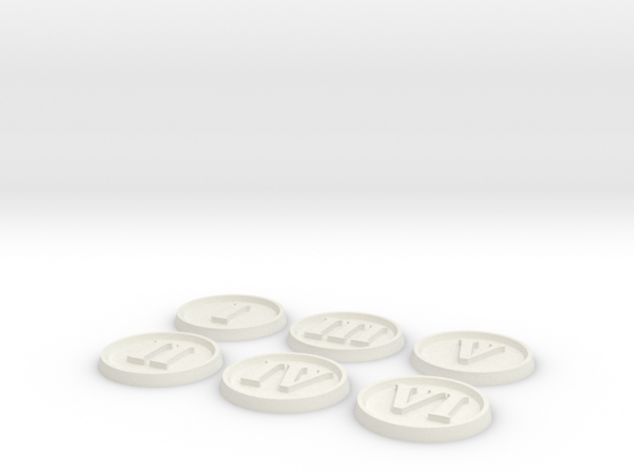 Objective Markers - Numerals 3d printed