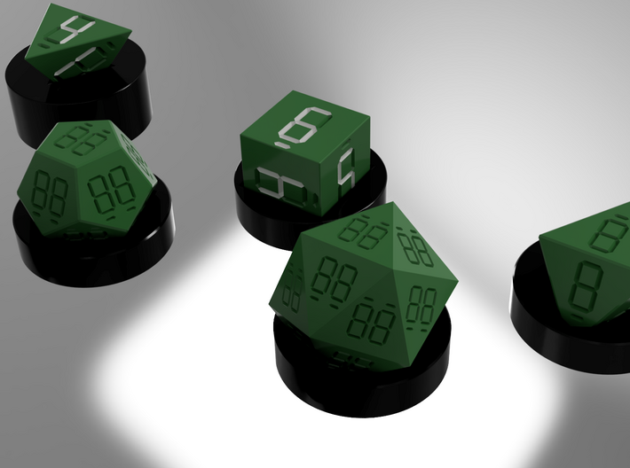 7 Segment Style D6 Die 3d printed 