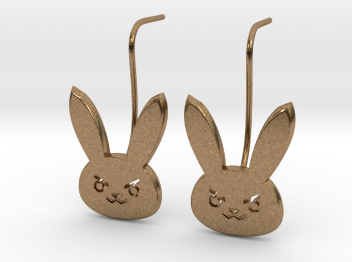D.Va bunny earring studs 3d printed