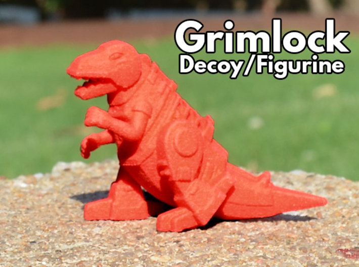 Grimlock Mini/Decoy 3d printed &quot;Decoy Size&quot; printed in Red, Strong and Felxible