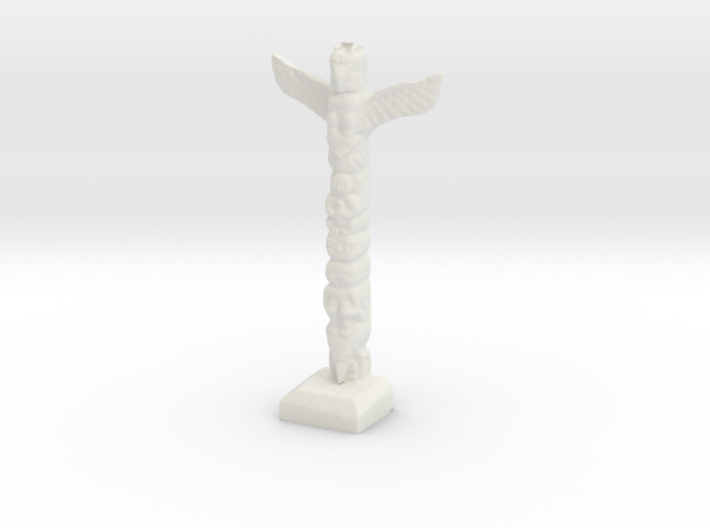 HO Scale Totem Pole 3d printed This is a render not a picture