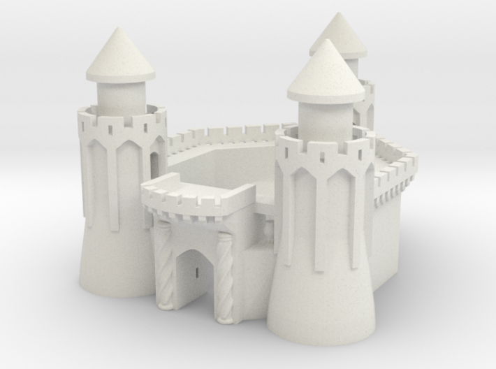 The Keep of 3 Towers 3d printed 